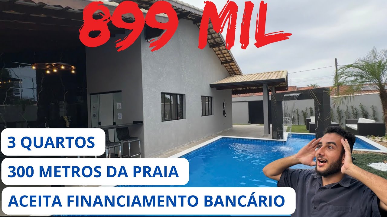 CASA INTELIGENTE POR 899 MIL REAIS EM NA PRAIA DE ITANHAEM 