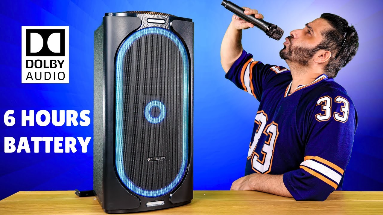 ZEBRONICS ROXOR PRO 120W party speaker with wireless mic detailed Review | Born Creator