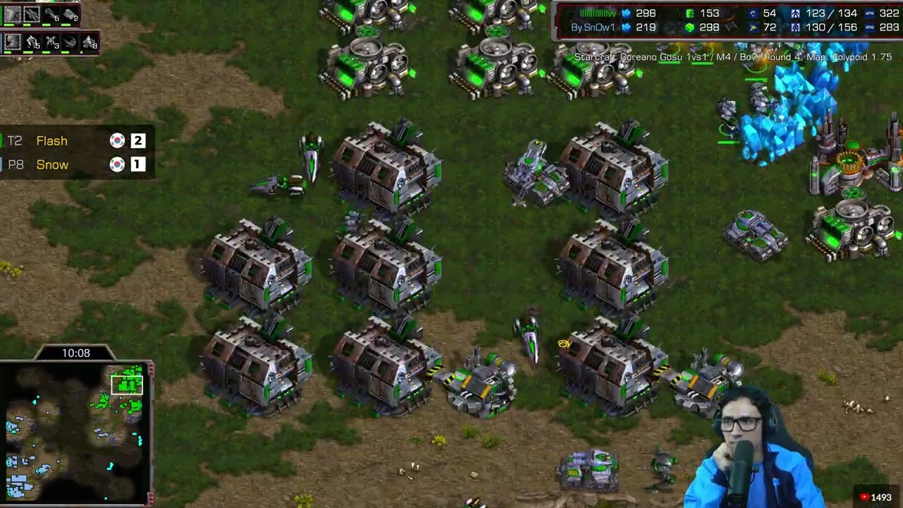 STARCRAFT COREANO GOSU 🇰🇷 FLASH vs SNOW 🇰🇷 | M1·BO5·R4
