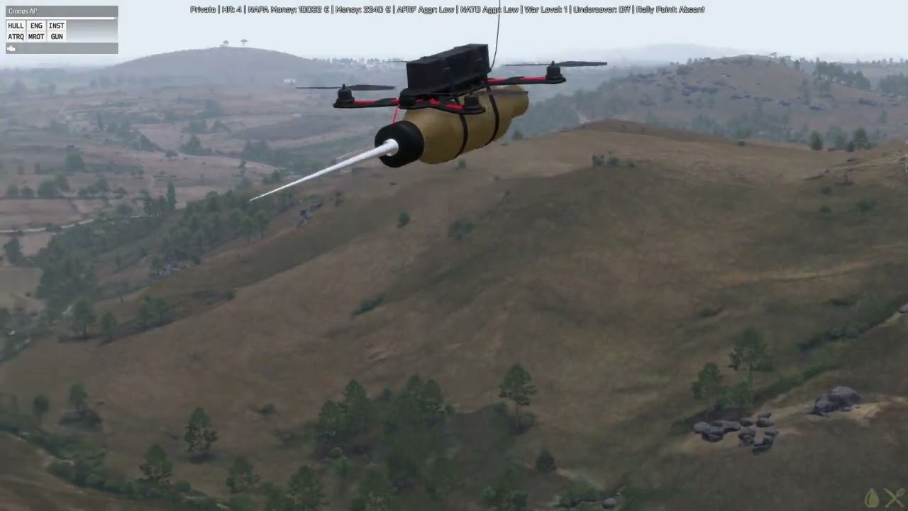 Arma 3 Antistasi - Crocus FPV Drone Test