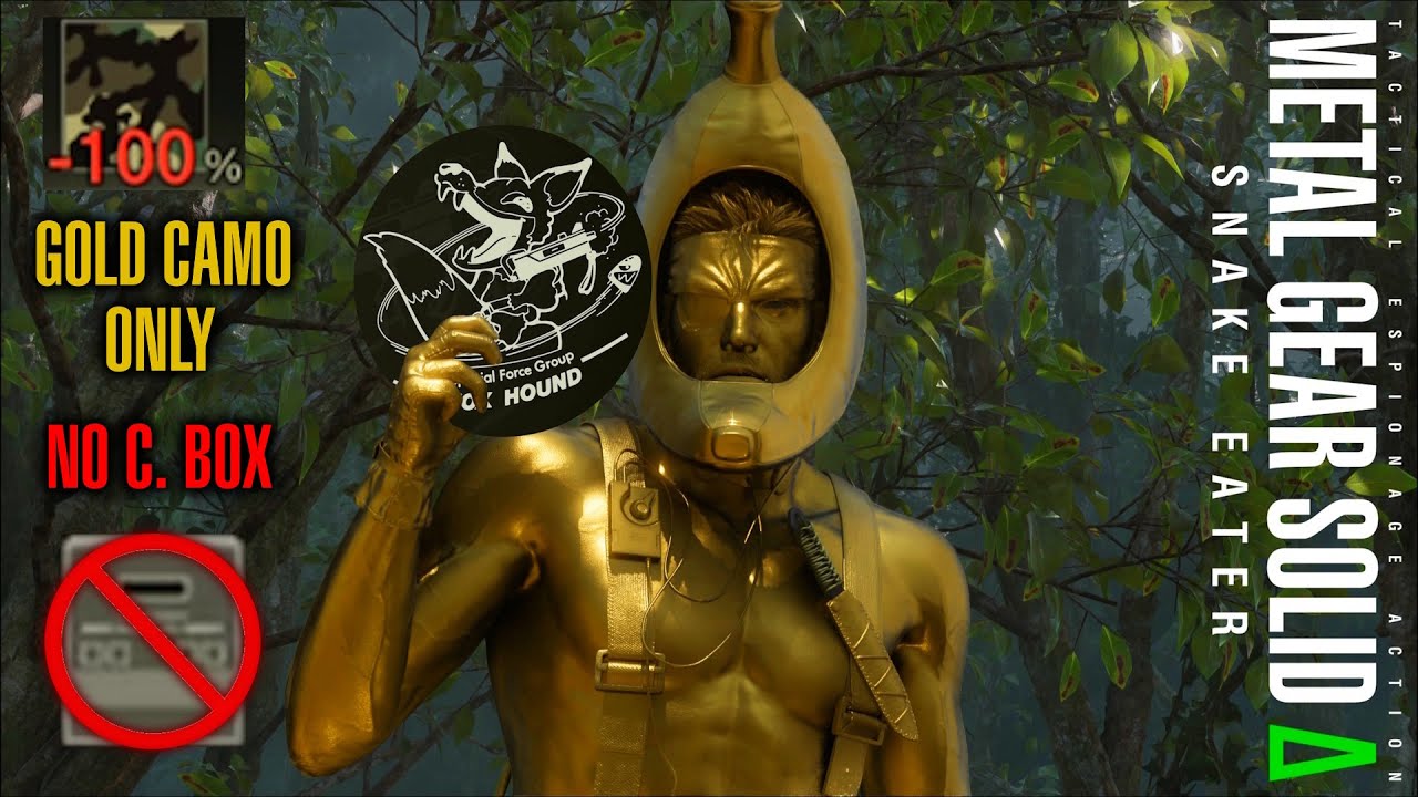 Gold Camo Only Foxhound Rank (No Box, No NG+ Items) - MGSΔ Snake Eater