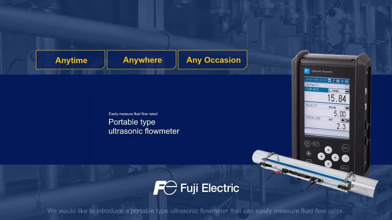 Portable Type Ultrasonic Flowmeter | Features and Settings