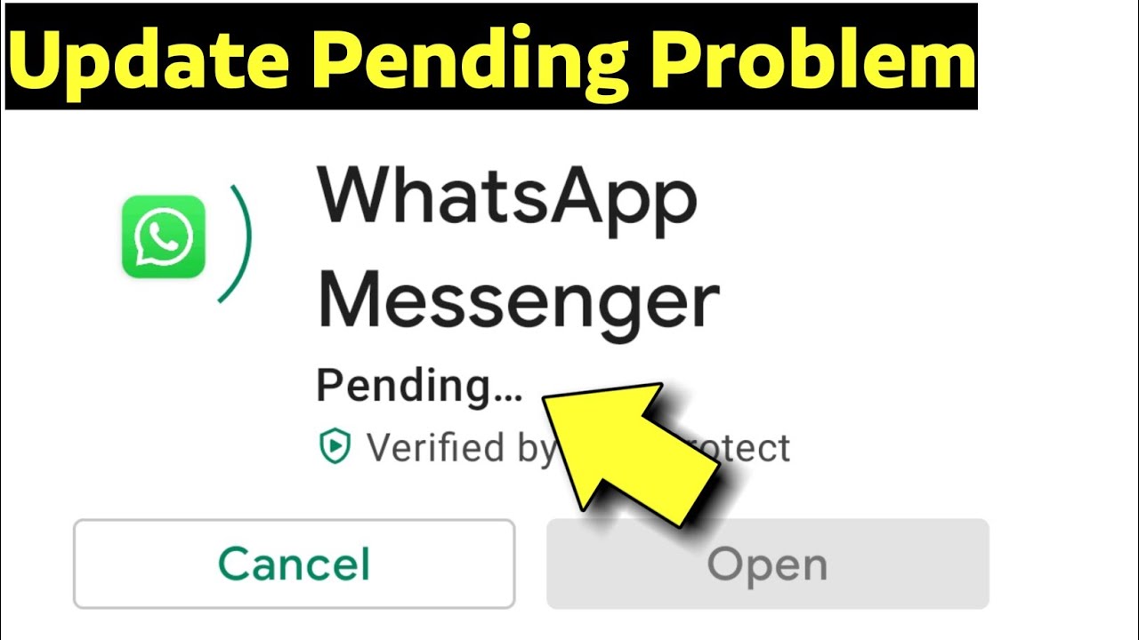 Whatsapp Update Pending Problem | Play Store Update Pending Problem