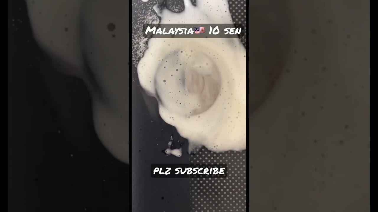 Malaysia🇲🇾 10 sen coin restoration #dirty #satisfying #oddlysatisfying #shorts  #cleaning #asia