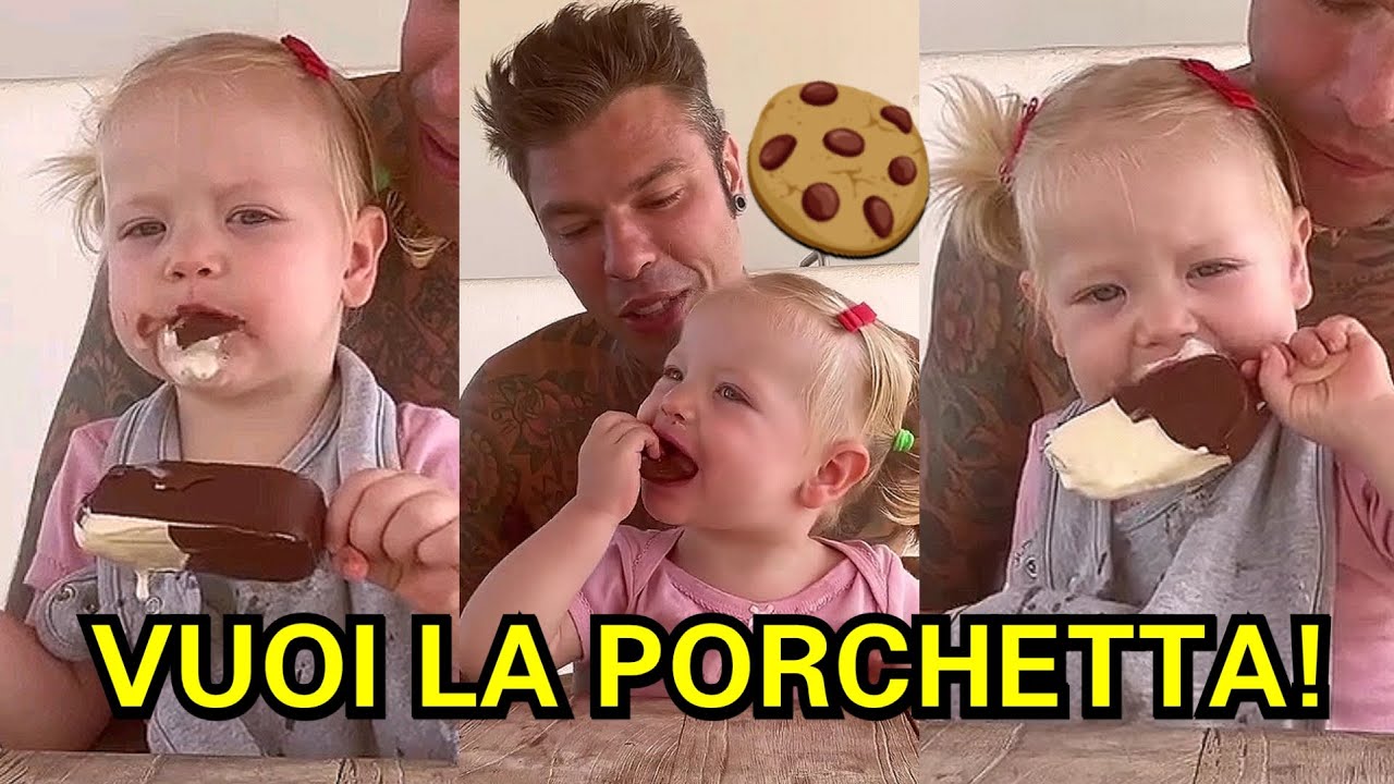 Vittoria Ferragni mangia un gelato magnum poi chiede un biscottino la Tata Vitto vuoi la porchetta