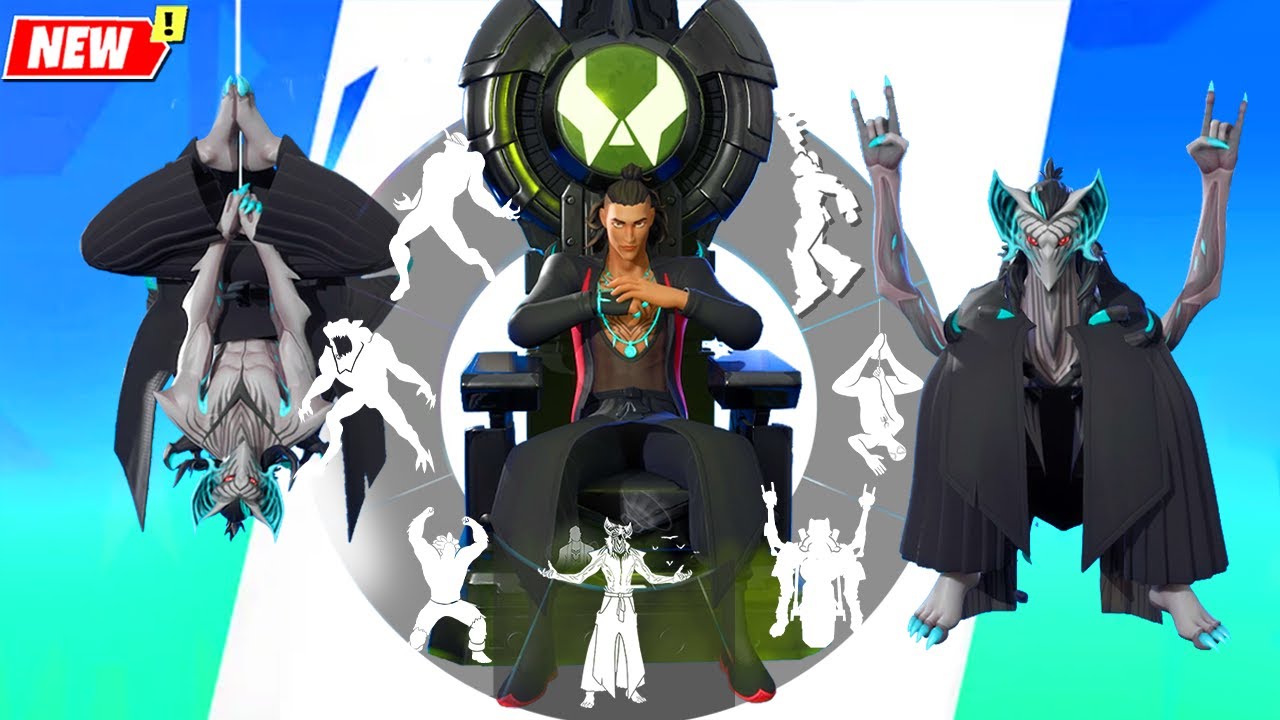 KADO THORNE Skin Fortnite doing Funny and Glitched Emotes