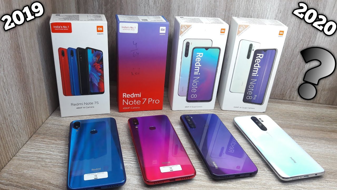 Redmi Note 7s vs Redmi Note 7 Pro vs Redmi Note 8 vs Redmi Note 8 Pro - Which Should You Buy ?