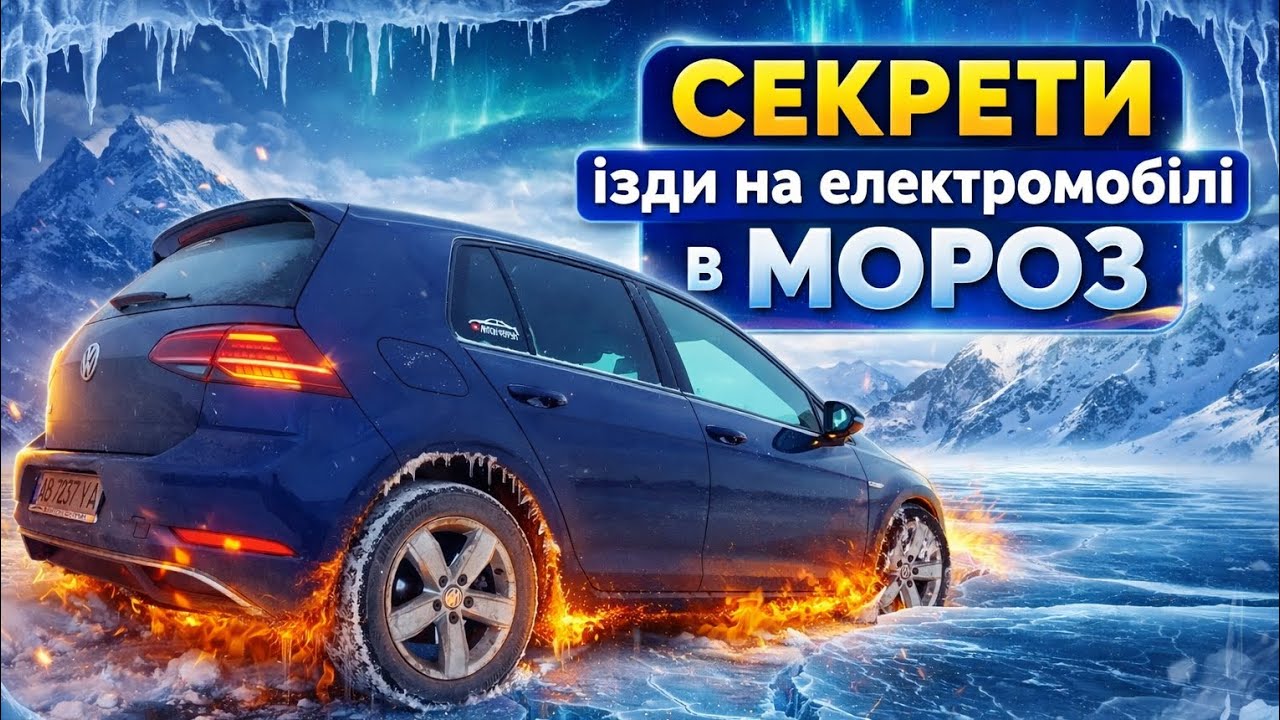 ❄️🔥 ЗИМА — не вирок❗️ ЯК ПРАВИЛЬНО їздити на електромобілі в МОРОЗ⁉️