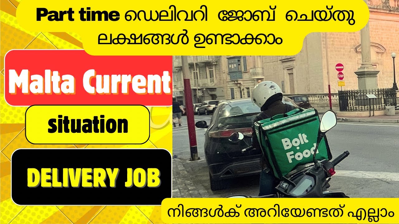 Food Delivery Job Malta current situation Malayalam 🛵                          #trending #viralvideo
