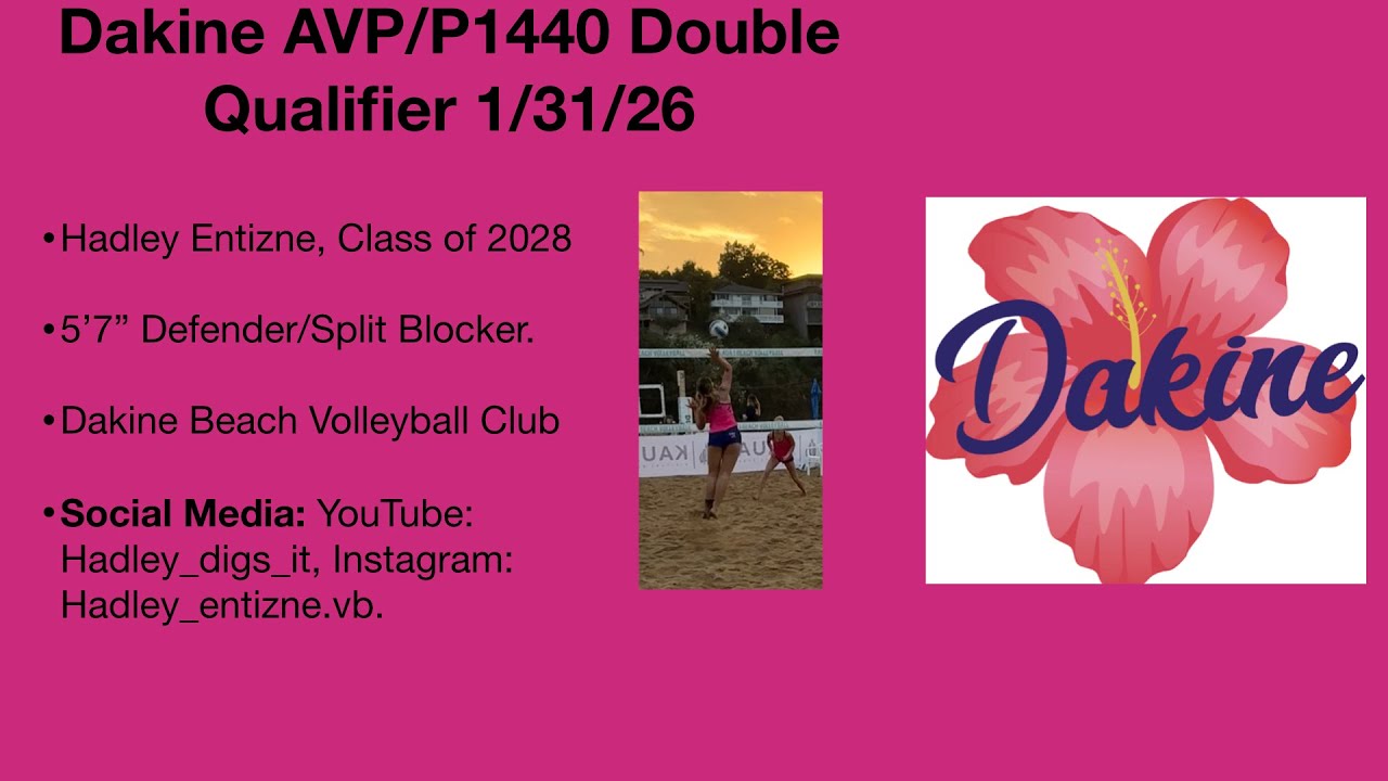 Dakine 18u AVP/P1440 Double Qualifier 1/31/26