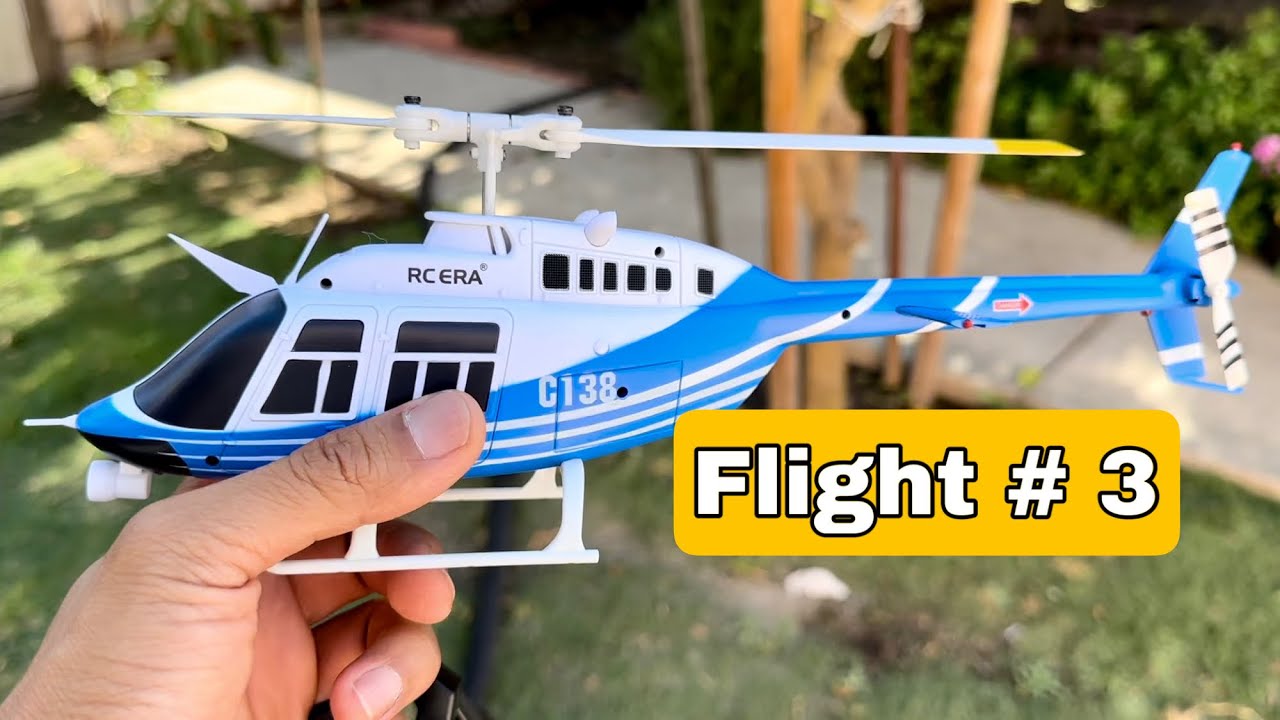 Rc Era 6ch C138 Bell 206 helicopter, flight # 3
