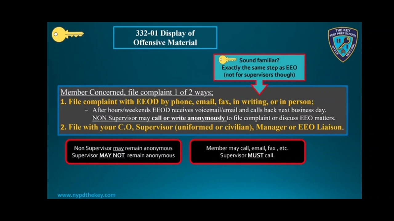 Display of offensive material