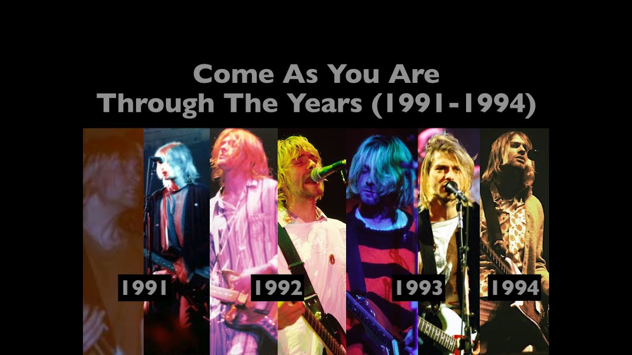 Nirvana - Come As You Are Through The Years Comparison (1991-1994)