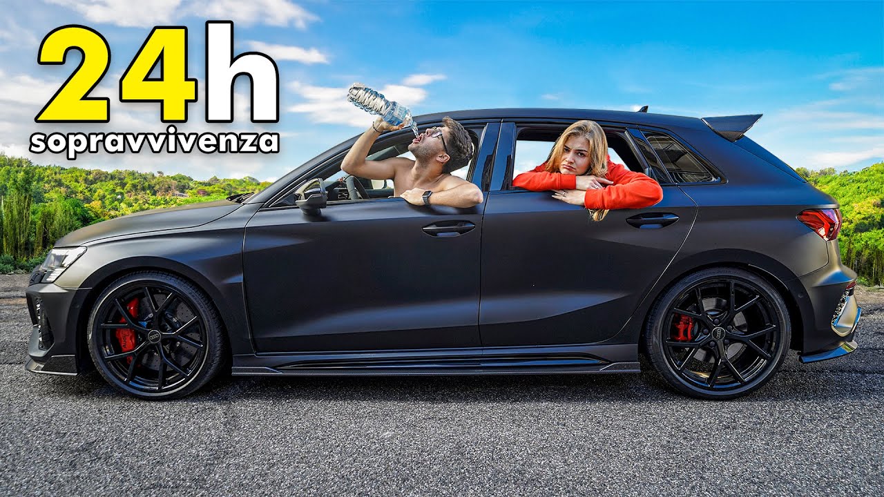 24H in AUDI RS3 | SFIDA IMPOSSIBILE *notte da incubo* 😳