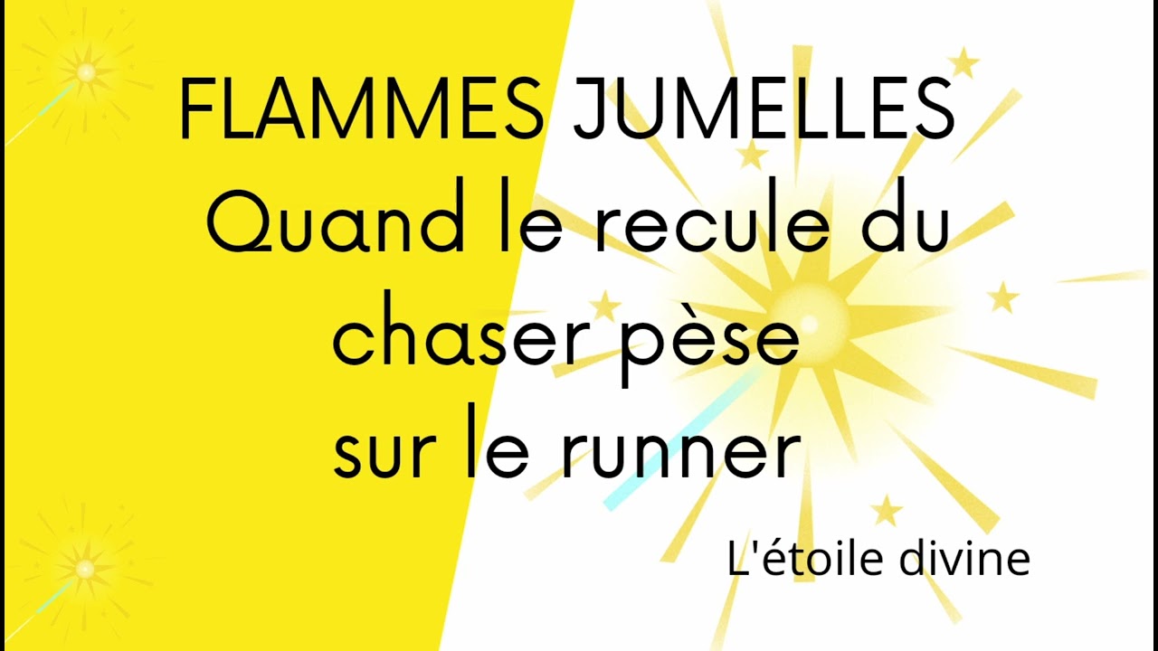 FLAMME JUMELLE quand le recule du chaser pèse sur le runner #flammesjumelles #flammes #amour divin