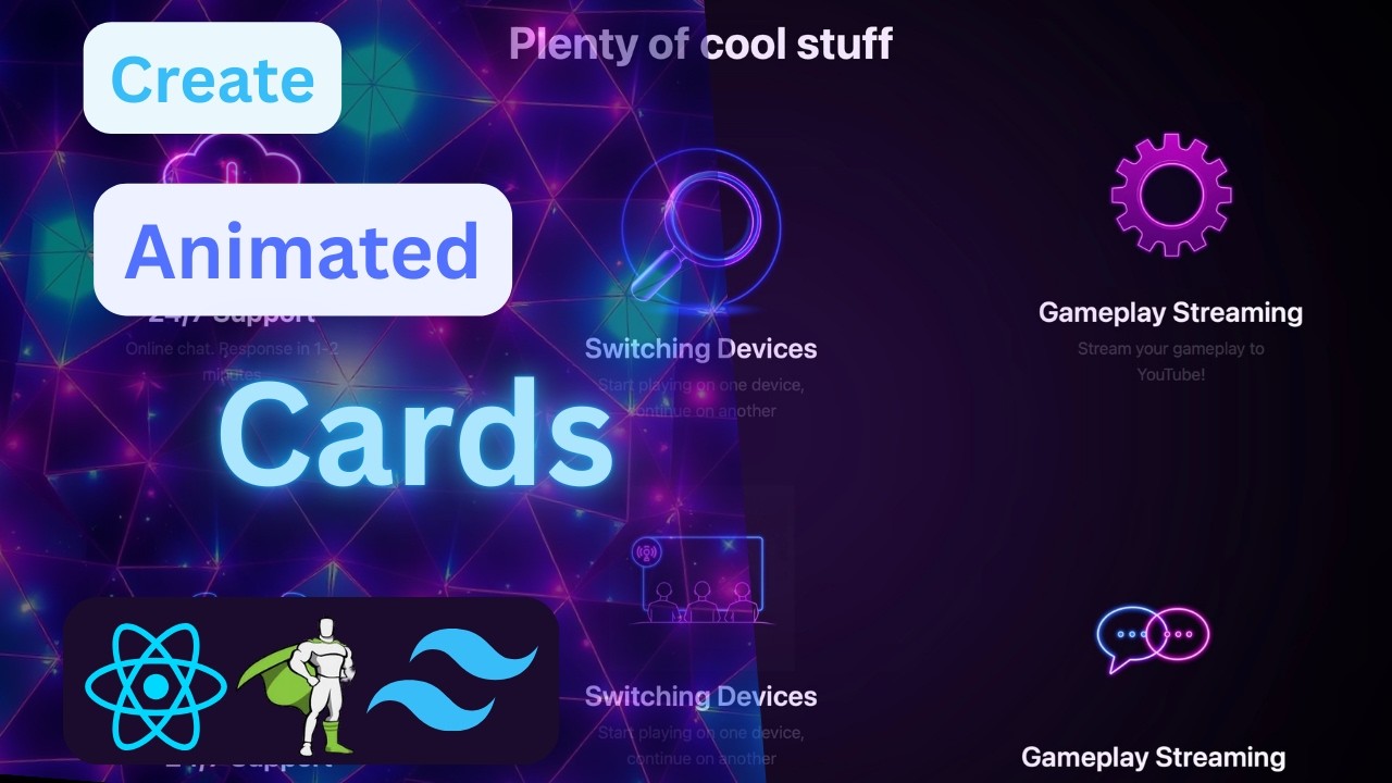 Create Amazing Animated Cards with scroll Animations | Gsap, Tailwind CSS, React.js