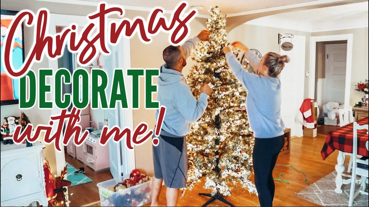 2018 CHRISTMAS DECORATE WITH ME // Christmas Decor // CLEAN & DECORATE WITH ME