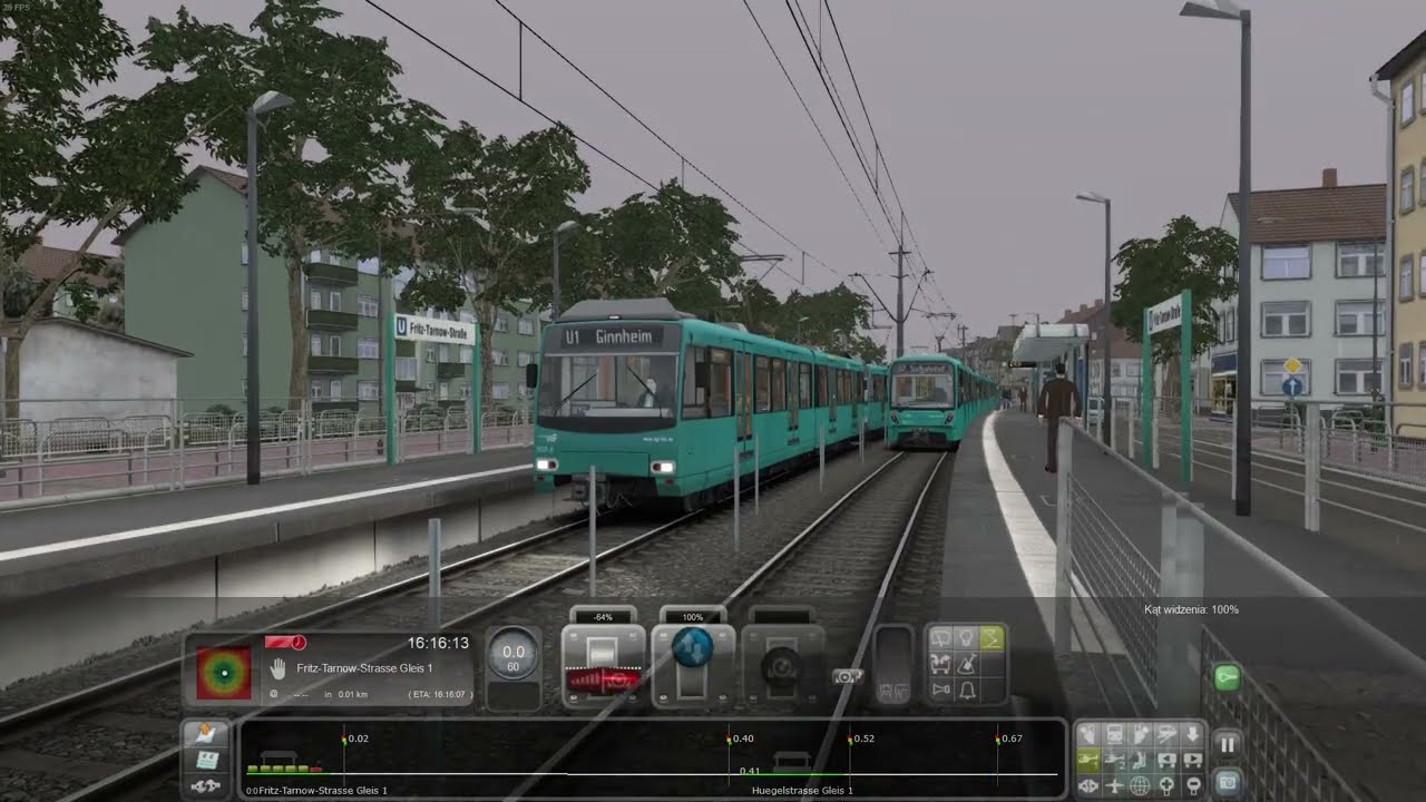 Train Simulator (Adtranz U4) l Frankfurt U-Bahn l U1 Südbahnhof → Ginnheim