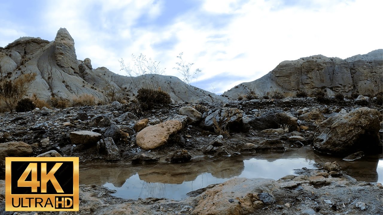 25 minutos escena relajante río del desierto música relajante para dormir o meditar 4K