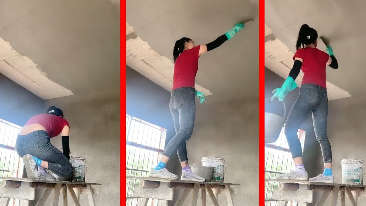 Young girl with great tiling skills-ultimate tiling skills (part 17)