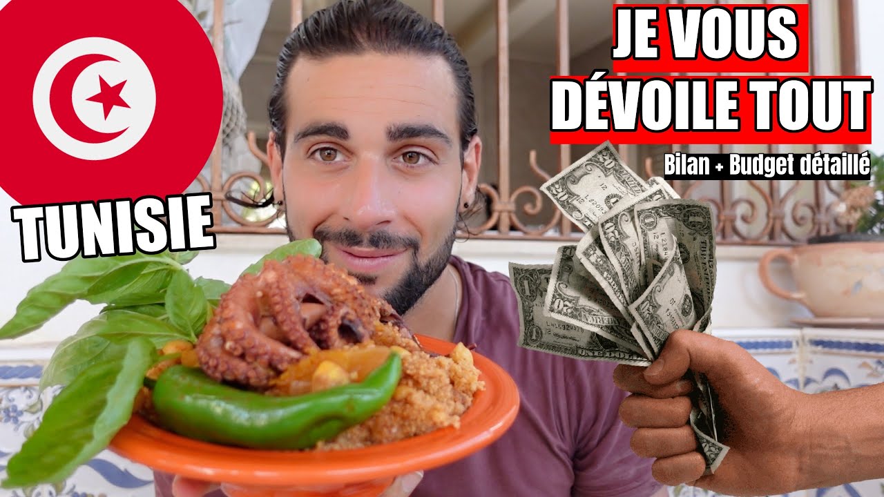 COMBIEN J'AI D&Eacute;PENS&Eacute; EN 1 MOIS DE VOYAGE EN TUNISIE 🇹🇳 : BILAN + BUDGET D&Eacute;TAILL&Eacute; !!