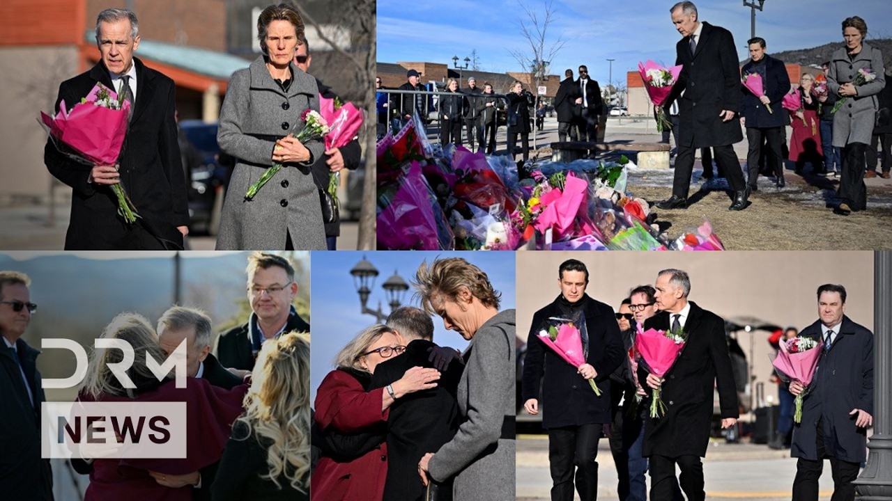 UNSEEN VISIT: Mark Carney Visits Tumbler Ridge After Deadly Canada School Shooting Tragedy | AC1B