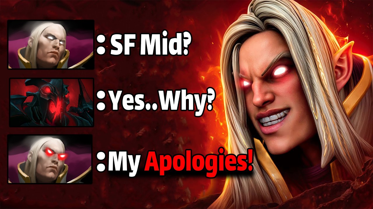 How to Destroy Shadow Fiend Mid with Invoker! 7.40