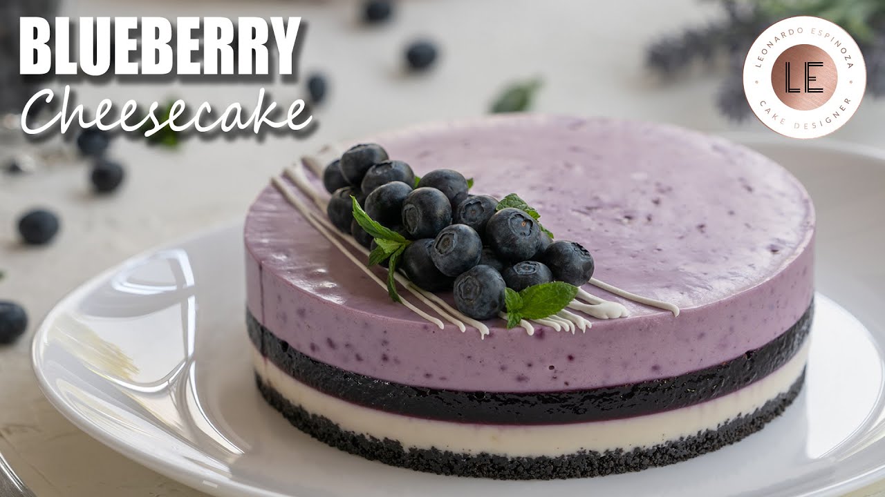 BLUEBERRY CHEESECAKE | POSTRE SIN HORNO | Cheesecake de Arándanos