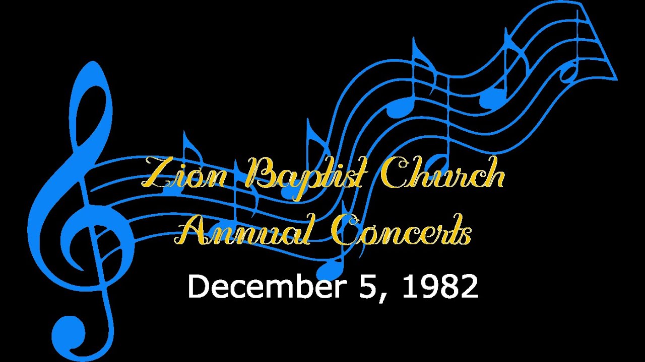 1982 Annual Senior Choir Concert   Audio Recorded December 5, 1982