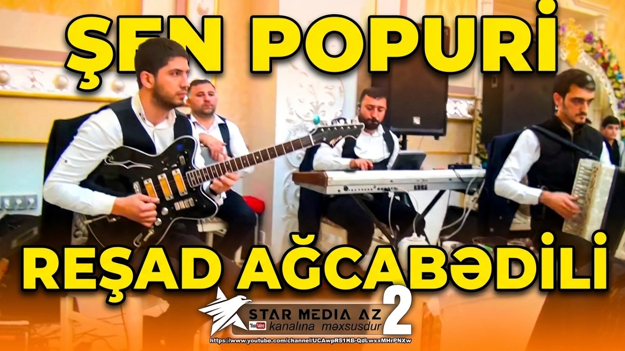 Şen popuri mahnılar Gitara Resad Agcabedili / sintez Emil / qarmon Yadigar / nagara Ziyad