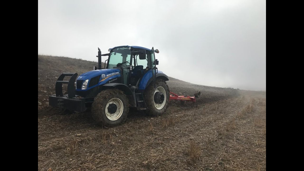 New Holland T5 115 (Electro Command) ve Ünlü pulluk, nadası eşliğinde traktör tanıtım videosu Vlog#2