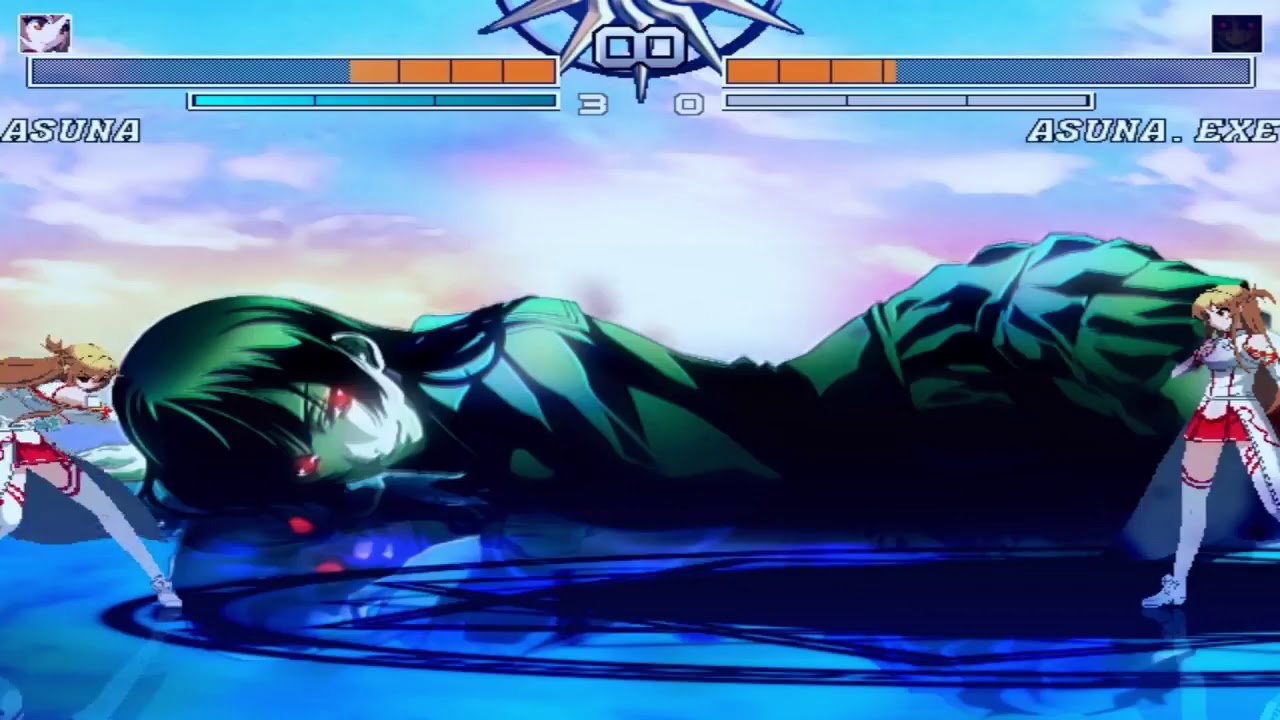 Mugen Asuna Yuuki VS Asuna Yuuki.exe - Single Match