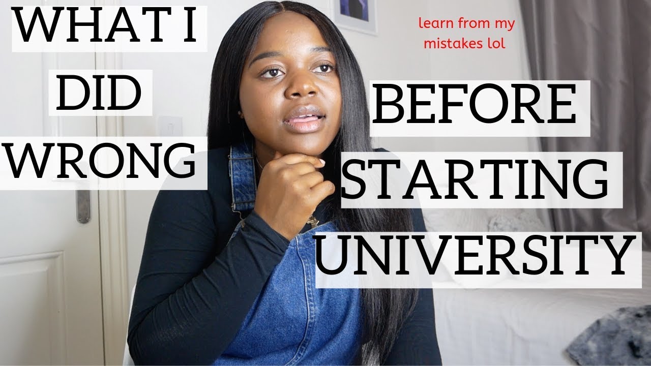 Things I should NOT have done before starting UNIVERSITY