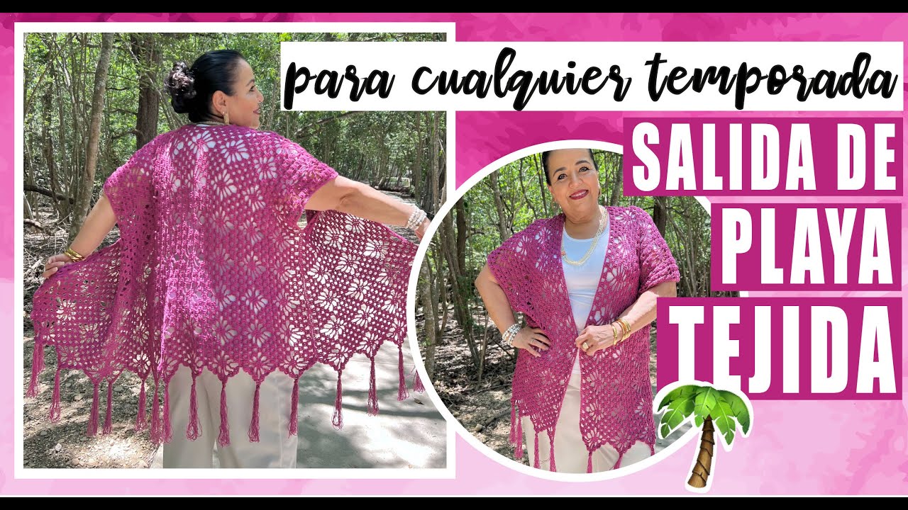 🏝️ENSAMBLE o Salida de Playa TEJIDA / Para cualquier temporada ✨Cómo tejer con LAURA CEPEDA
