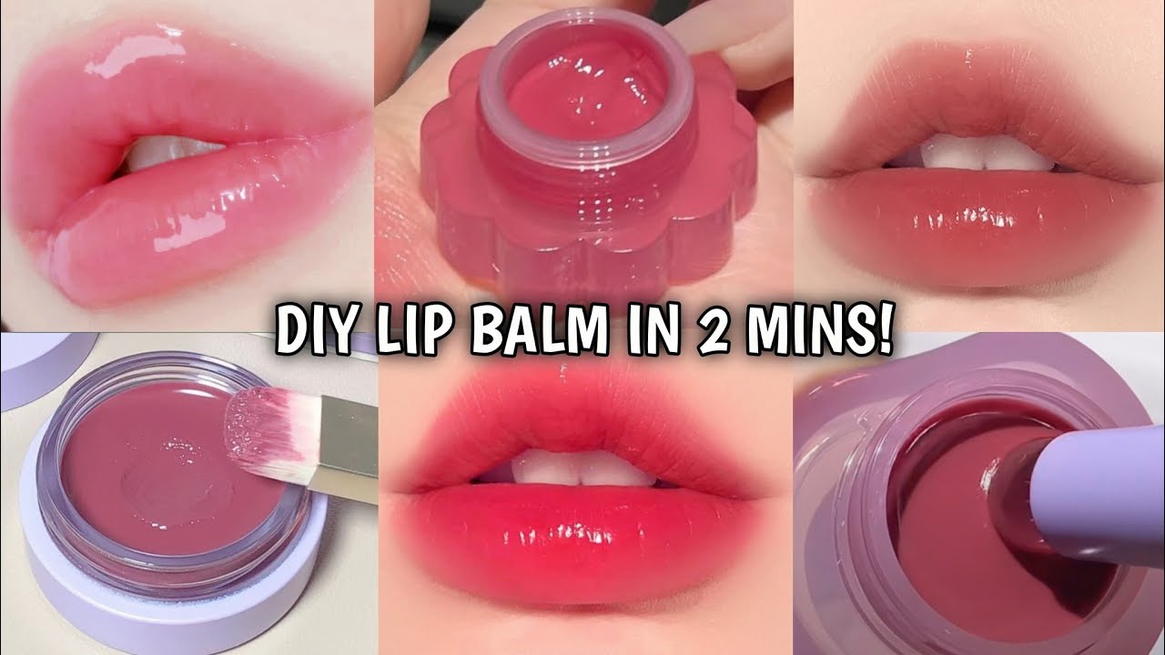 Get NATURAL Pink Lips with Homemade LIPBALM 