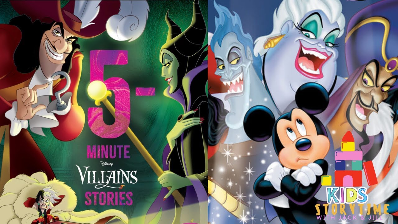 ⛈️⚡️Kids Book Read Aloud: 5-Minute Disney Villans Stories