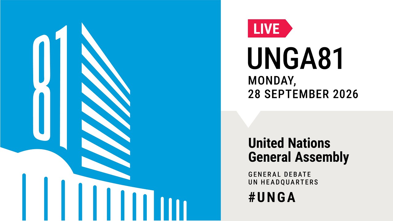 #UNGA 81 General Debate Live - 28 September 2026 (Day 5)