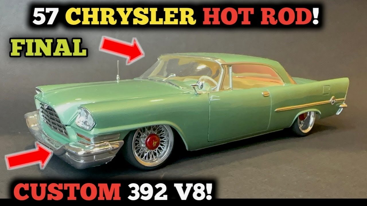 Building a Custom 57 Hot Rod the MOPAR Way! AMT 57 Chrysler 300C FINAL