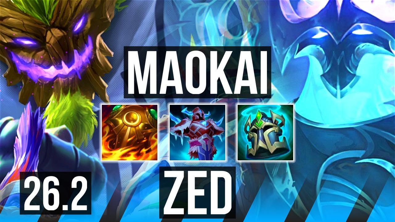 MAOKAI vs ZED (MID) | EUW Diamond | 26.2