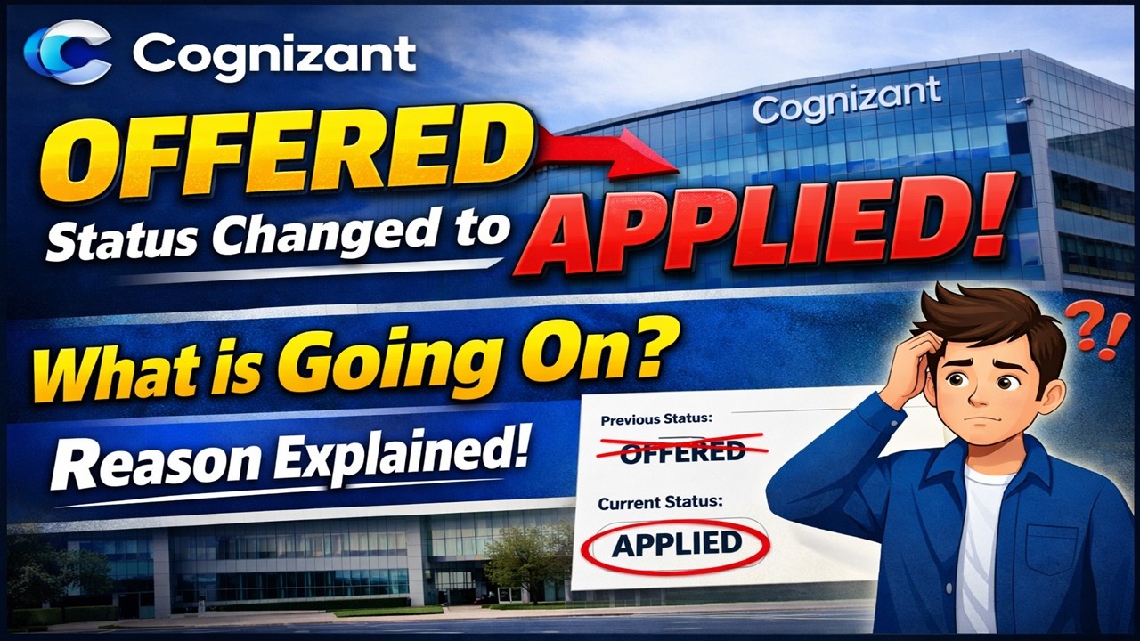Cognizant Superset Status Changed from Offered to Applied😱 | Real Reason Explained | LOI & OL Update