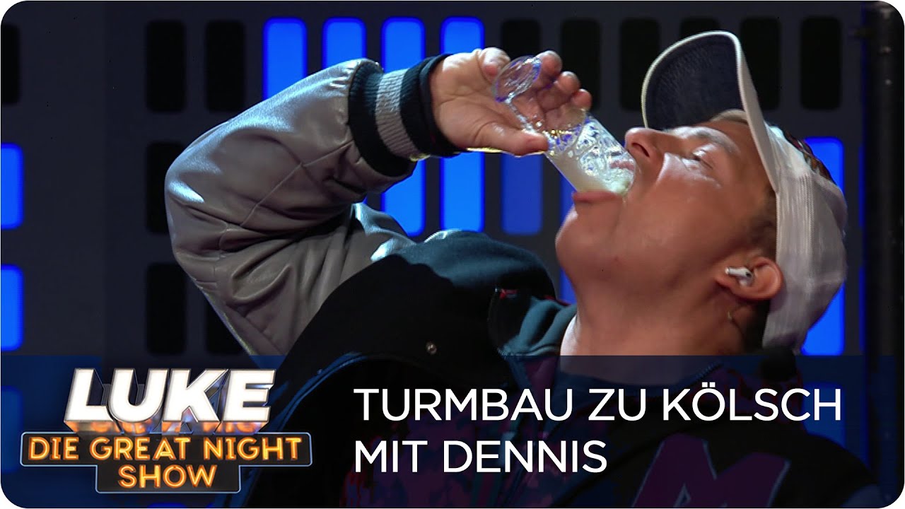 Kölsch-Challenge gegen Dennis aus Hürth | Luke vs. Köln | LUKE! Die Greatnightshow