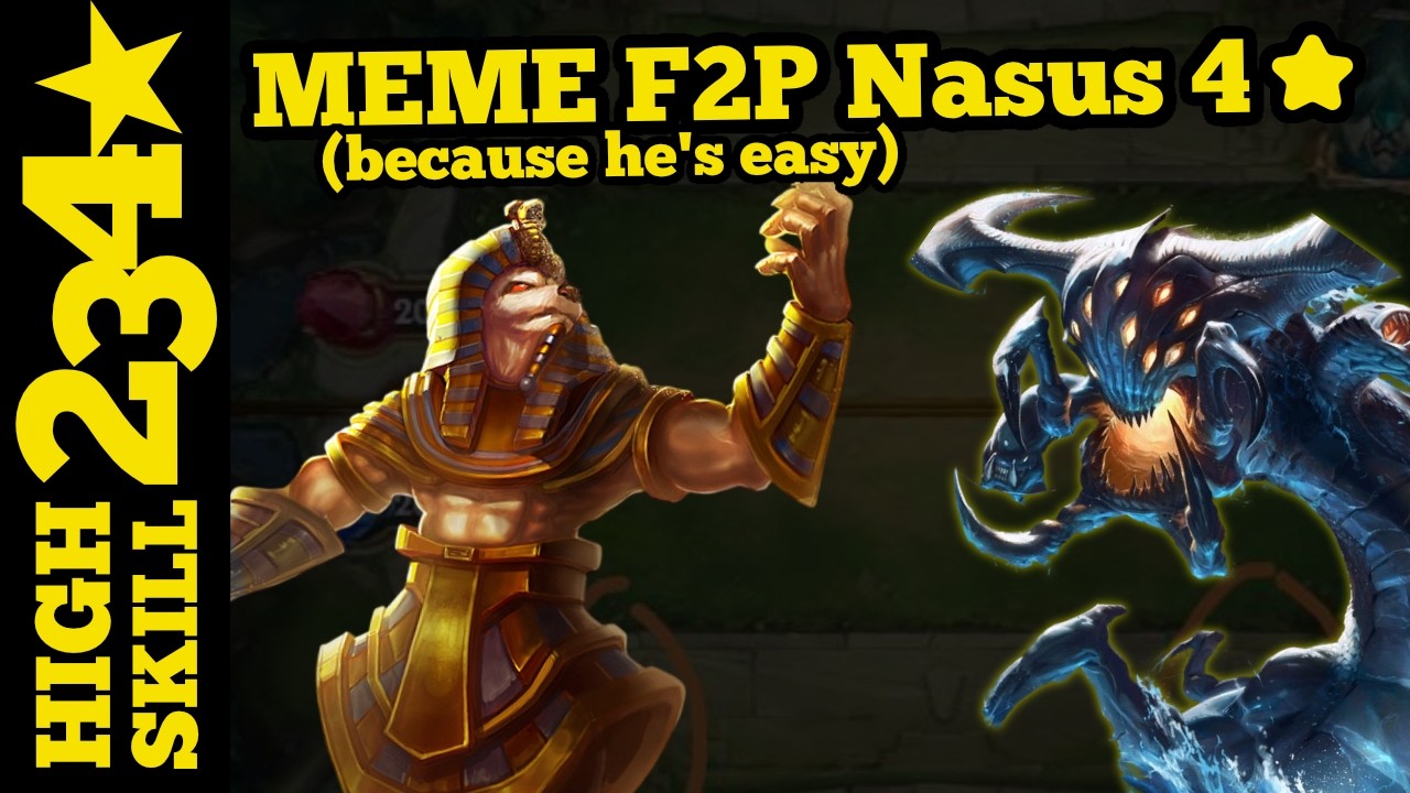 Nasus 4⭐vs NASHOR | Chat Said Nasus is Easy.. so I Picked Meme Build | TFT Event Path of Champions