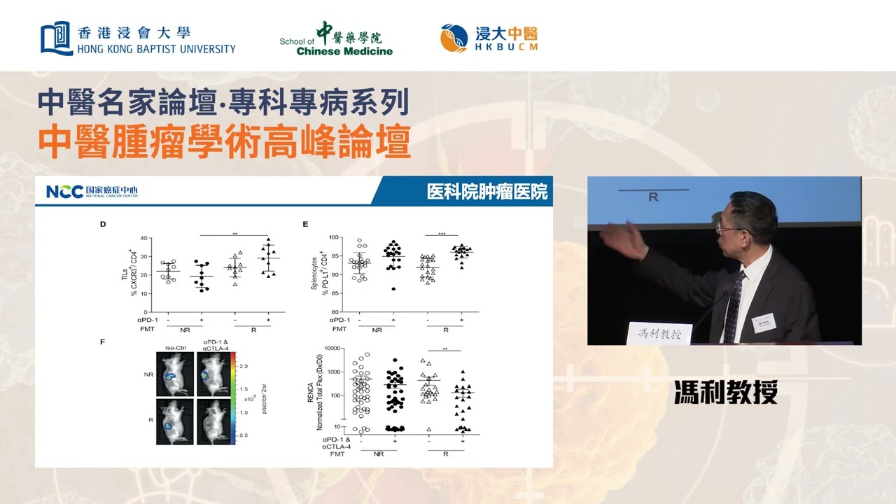 【中醫名家論壇．專科專病系列：中醫腫瘤學術高峰論壇】馮利教授 - 腫瘤及併發症中醫經方治療