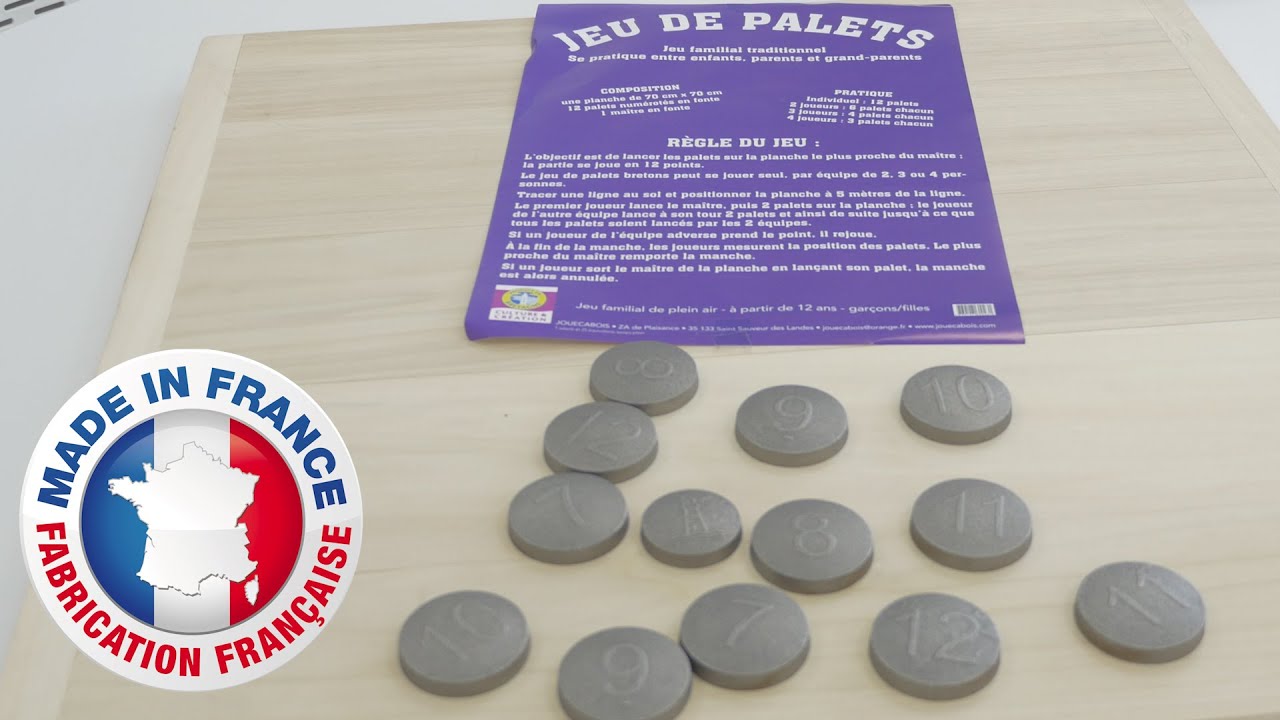 Jeu de palets Breton de Jouécabois - Démo en français