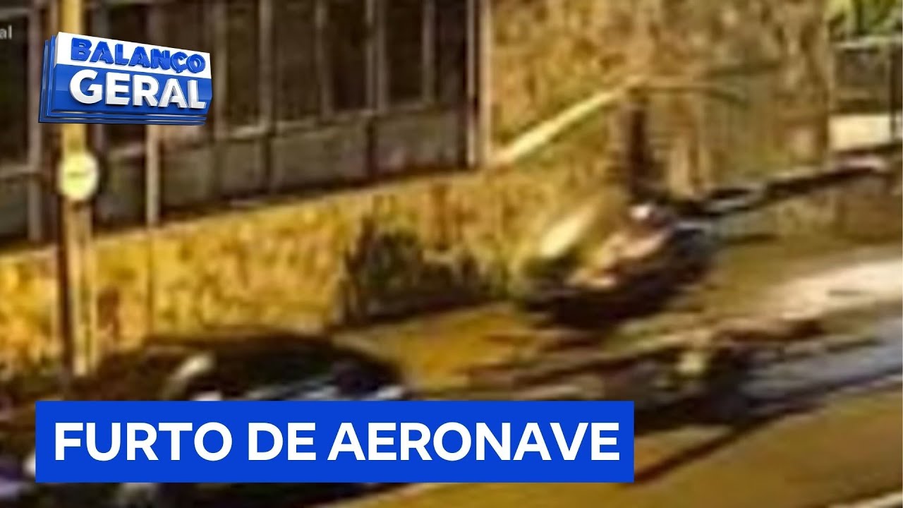 Helicóptero avaliado em mais de um milhão é furtado dentro de uma garagem