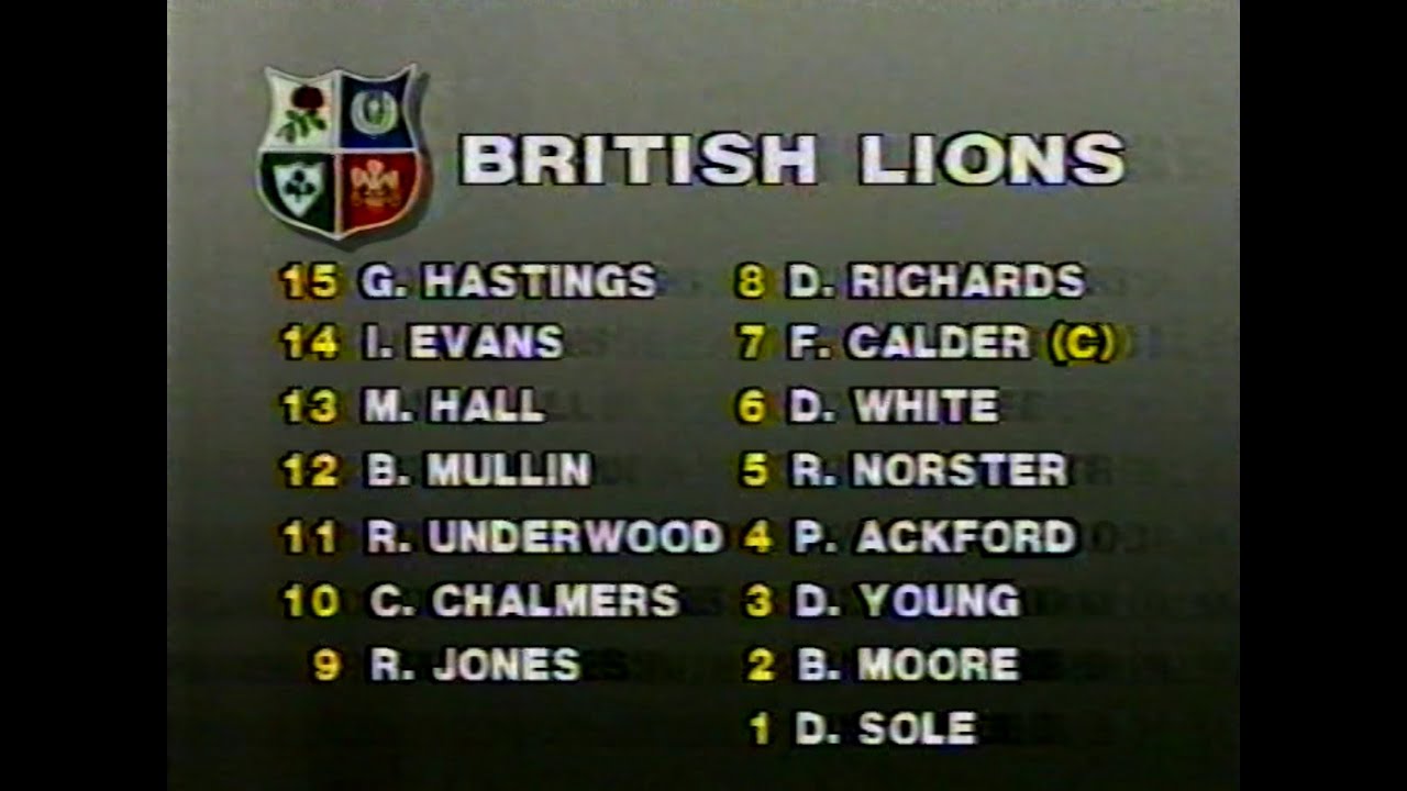 Wallabies vs British Lions - 1st Test (1989).