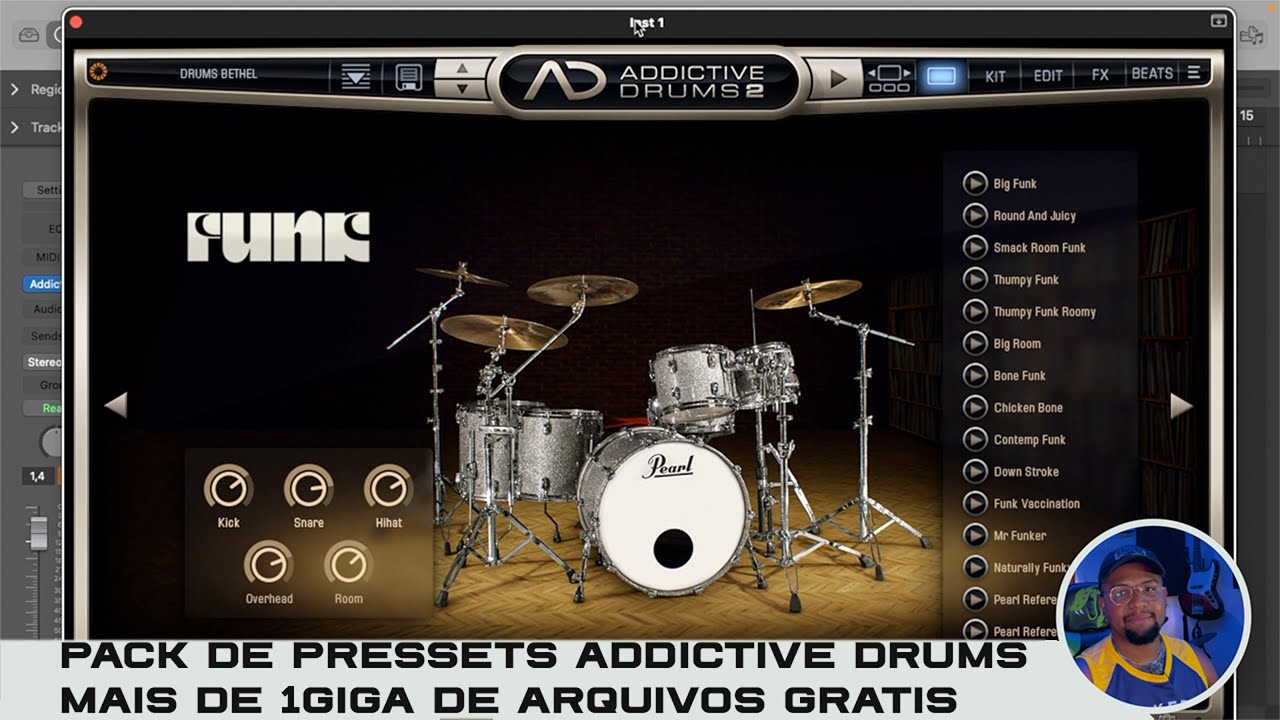 Presets Addictive Drums 2 - Pack com mais de 1GIGA de presets (GRÁTIS)