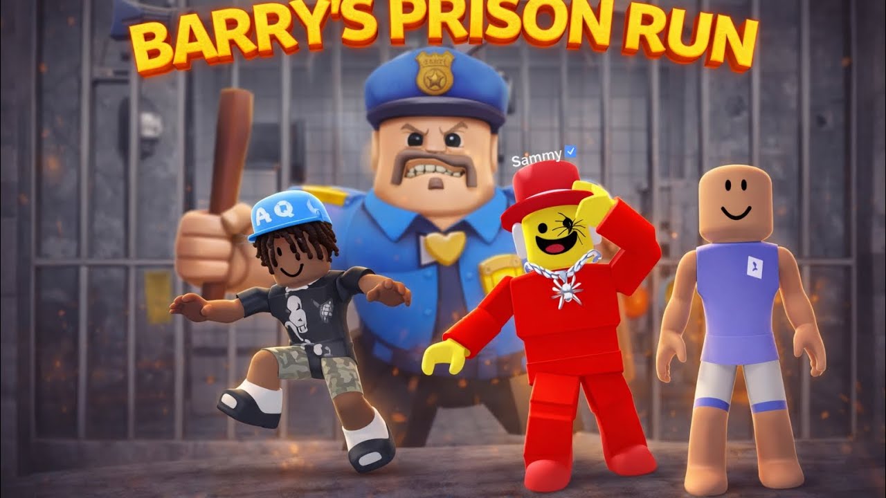 Barry’s prison run with @SuperDeclanMario and yyh