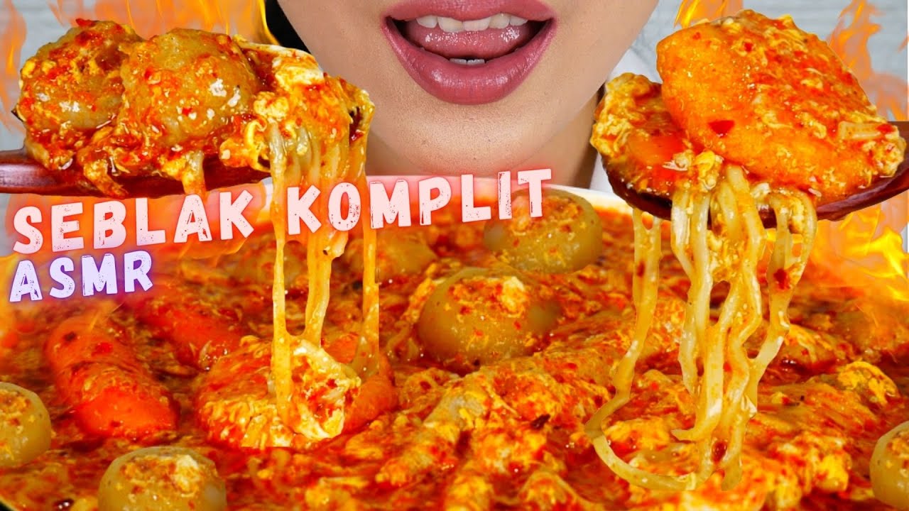 ASMR SEBLAK MERCON SUPER KOMPLIT PLIT PLIT! | ASMR INDONESIA