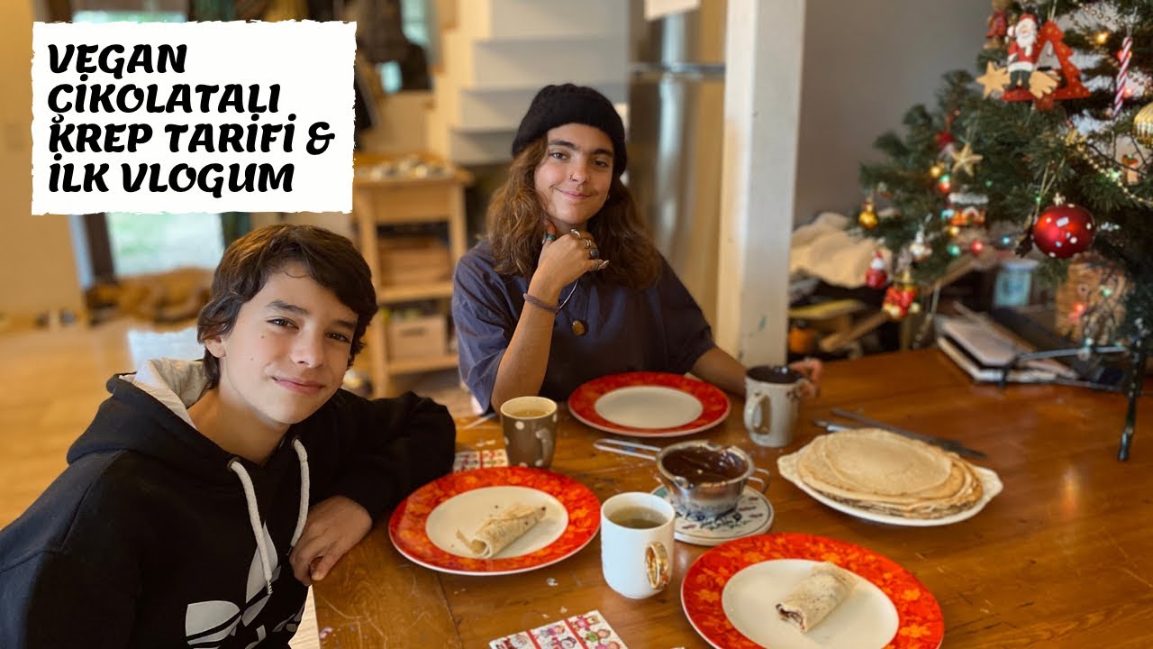 Vegan Çikolatalı Krep Tarifi (Kolay Tarif) ve İlk Vlogum!